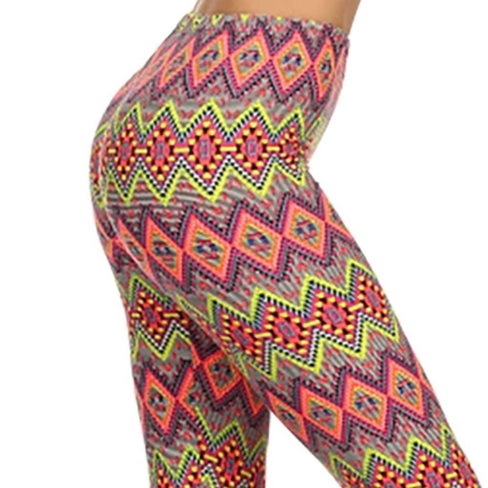 ALWAYS Buttery Soft Geometric Print Leggings Multicolor OS (0–6) Stretch NWT - Picture 4 of 7